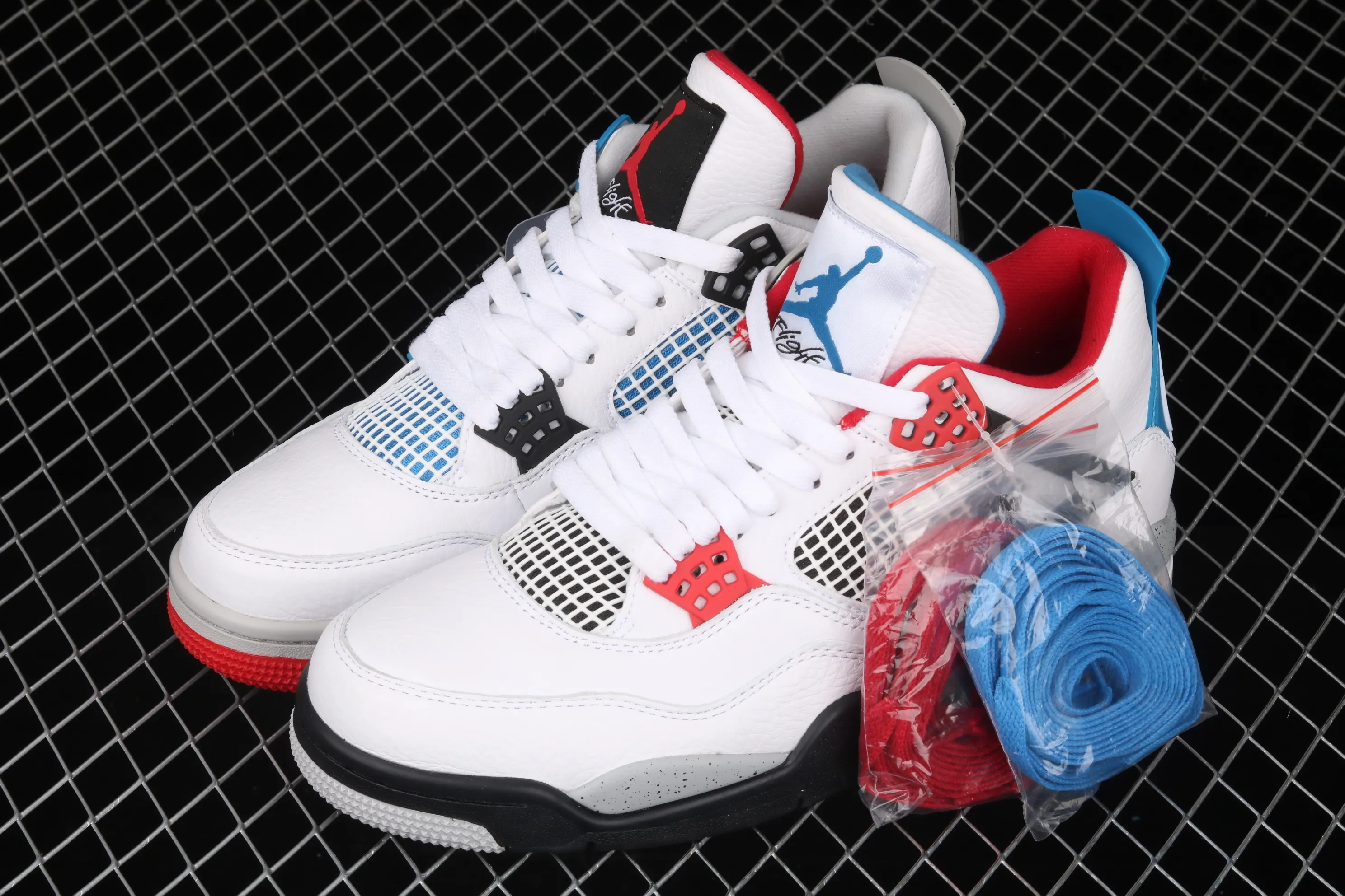 All Categories Air Jordan Jordan Series Basketball Shoes Air Jordan 4 Pure Air Jordan 4 Tattoo "What The" AJ4 Joe 4 Yuanyang White Cement Basketball Shoes CI1184-146